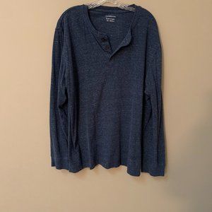 MENS CROFT & BARROW LONG SLEEVE TEE SIZE XL  #426